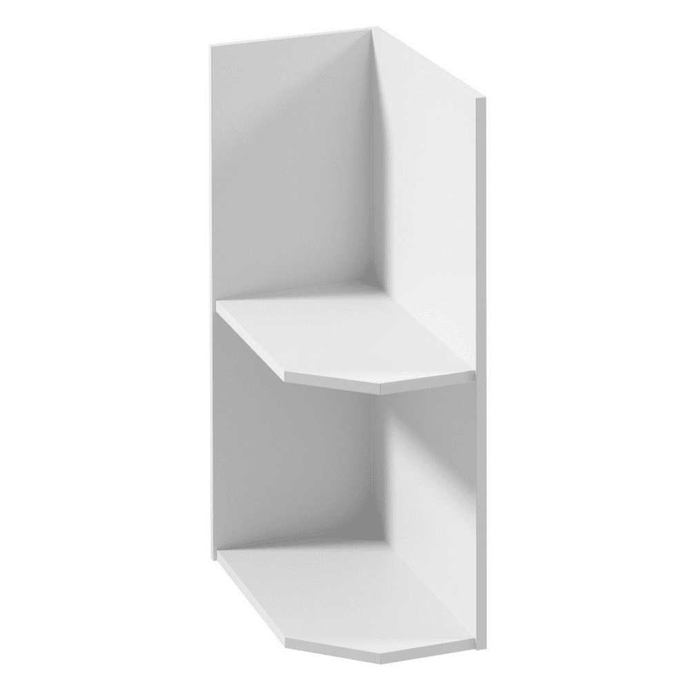 KONDELA Spodná skrinka s dvoma policami D25PZ, ľavá, biela, PROVANCE